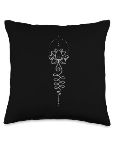 Cojín de Yoga Anti Stress Unalome 40x40 cm Multicolor