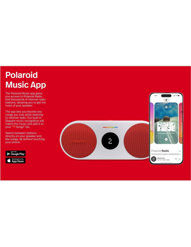 Altavoz Bluetooth Polaroid P2 Gris 20W 15h Batería USB-C