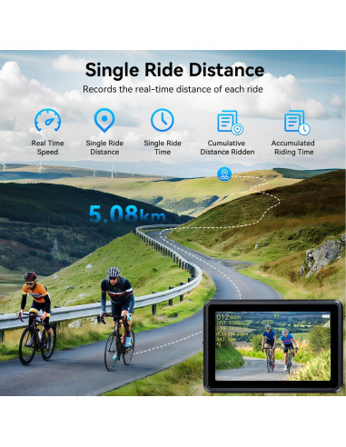 Cámara de Bicicleta FEISIKE con Pantalla HD 4.3" Inalámbrica