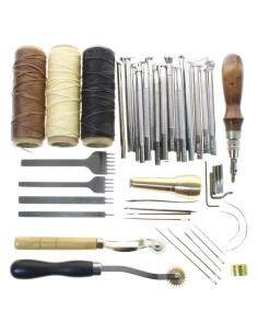 Kit de Herramientas para Trabajar el Cuero BIGTEDDY 48 Piezas