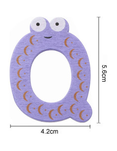 Imanes de Madera Letras ABC PENTA ANGEL 26 Pcs Educativos 2