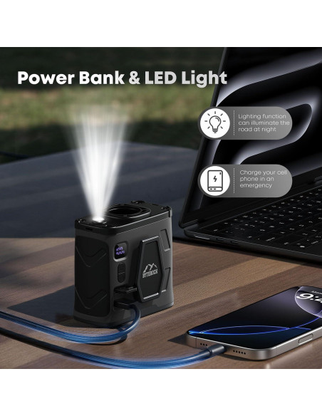 Ventilador Personal Portátil Clip Cintura 5 Velocidades Negro