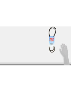 Correa en V automotriz Dayco 15610 155 cm estriada 2