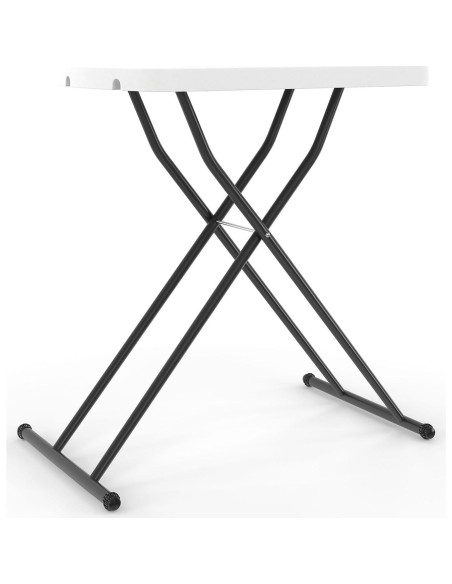 Mesa Plegable Personal STAPLES 2 Pies Ajustable Blanca