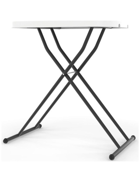 Mesa Plegable Personal STAPLES 2 Pies Ajustable Blanca
