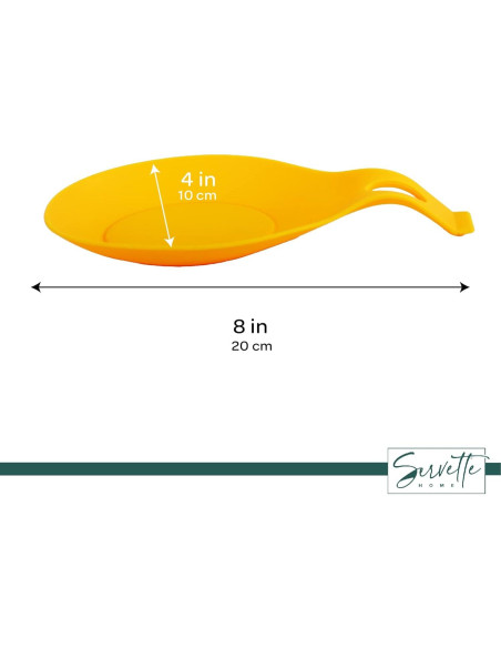 Reposapucheros de Silicona Amarillo - Set de 2 Servette Home