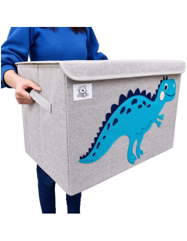 Cofre de Juguetes Plegable CLCROBD 68.5L con Tapa Abatible