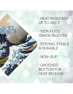 Trivet de Silicona Modgy Hokusai 20.32 cm Antideslizante 2