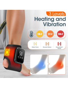 Almohadilla Térmica Inalámbrica DREAMSOME para Tobillo con Calefacción y Vibración 2