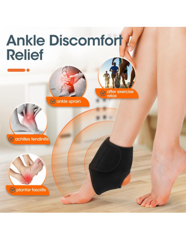 Almohadilla Térmica Inalámbrica DREAMSOME para Tobillo con Calefacción y Vibración