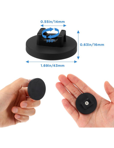 15 Clips Magnéticos para Cables Nodaaiie 42.9x16mm Negro