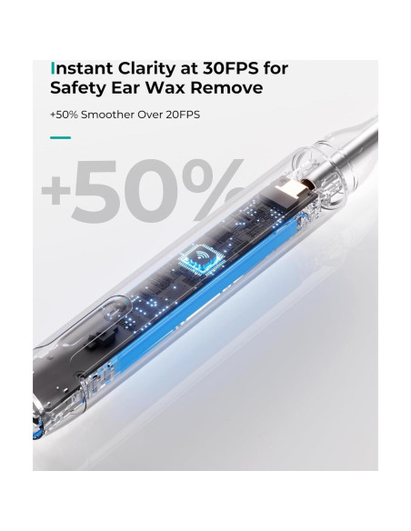 Otoscopio Inalámbrico Jieshi P3-Q2OY-9043 10MP HD con Luz