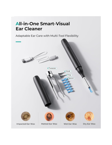 Otoscopio Inalámbrico Jieshi P3-Q2OY-9043 10MP HD con Luz