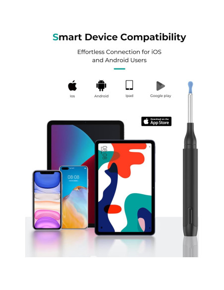 Otoscopio Inalámbrico Jieshi P3-Q2OY-9043 10MP HD con Luz