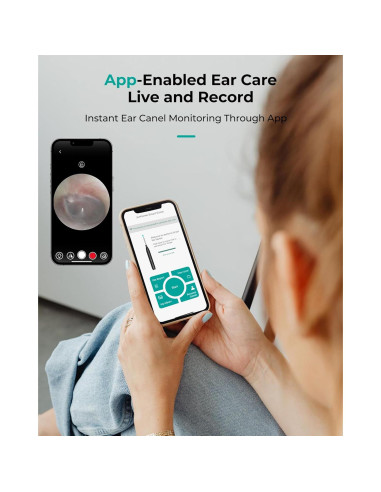 Otoscopio Inalámbrico Jieshi P3-Q2OY-9043 10MP HD con Luz
