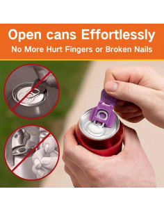 Abridor de Latas Manual Genérico 6 Paquetes Coloridos 2