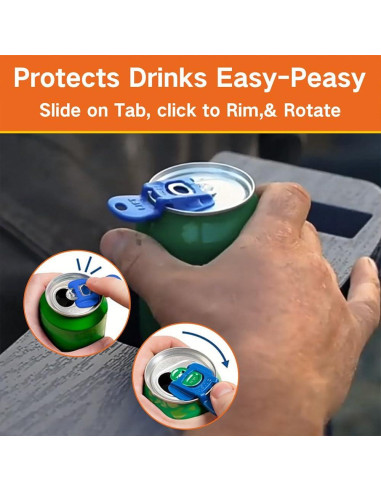 Abridor de Latas Manual Genérico 6 Paquetes Coloridos