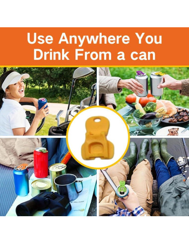 Abridor de Latas Manual Genérico 6 Paquetes Coloridos