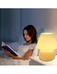 Lámpara de Hongo Rosa BSOD, Vidrio Murano, 17.78 cm 2