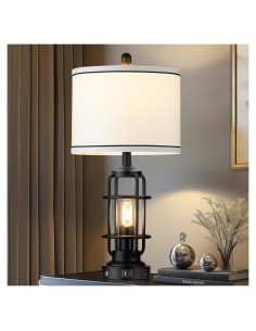 Lámpara de Mesa Regulable 66 cm Lolikit con Carga USB y LED