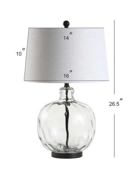 Lámpara de Mesa LED JONATHAN Y JYL1067A 67.31 cm Vidrio/Metal