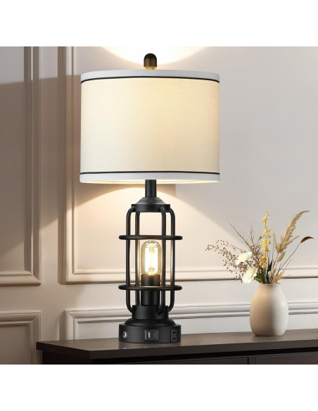 Lámpara de Mesa Regulable 66 cm Lolikit con Carga USB y LED