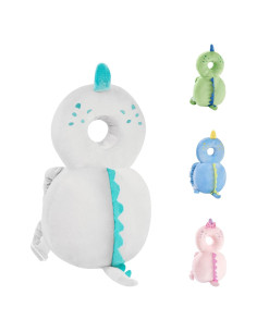 Protector de Espalda para Bebés BW001 Dinosaurio Gris Ajustable