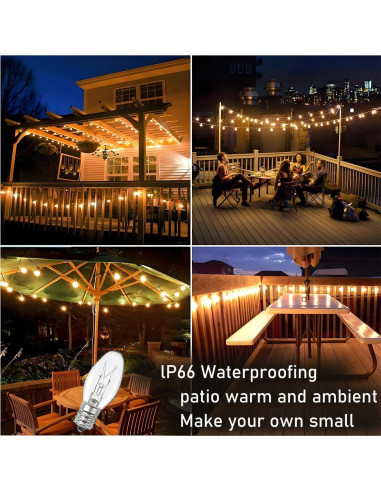 Bombillas de Luz Nocturna Eclolumi 7W Regulables 2700K 16 Pzas