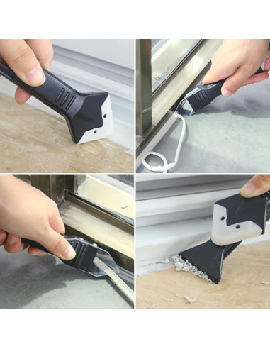 Kit de Herramientas de Silicona 3 en 1 Koyzsen - Raspador y Alisador