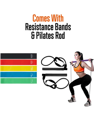 Tabla de Flexiones Portátil SQUATZ con Bandas de Resistencia