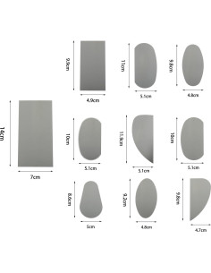 Kit de Herramientas de Arcilla 10 Piezas ZZHXSM Acero Inoxidable 2