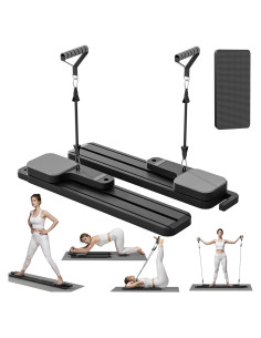 Tabla de Pilates Plegable SeanleeCore FTSJFB - 7 en 1, Negro