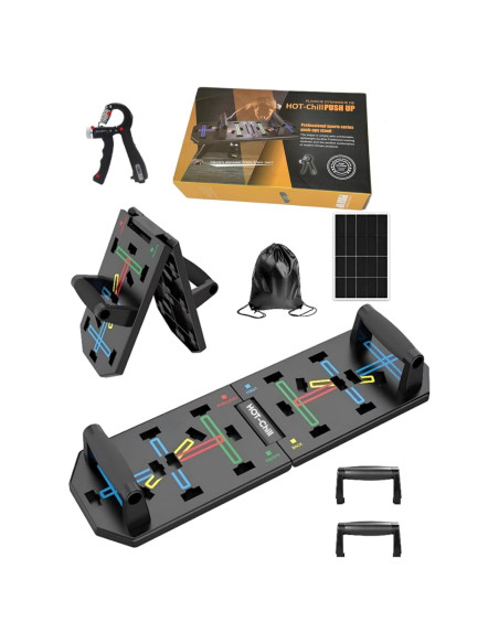 Tablero de Flexiones HOT-Chill Plegable con Agarre de Mano Ajustable