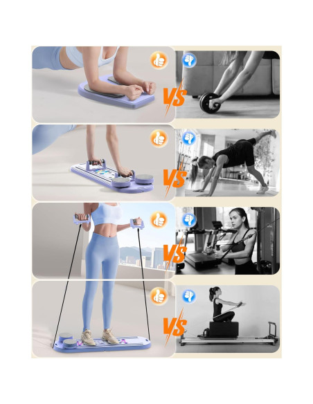 Tabla de Pilates Plegable AddWin 15 en 1 para Entrenamiento en Casa