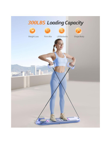 Tabla de Pilates Plegable AddWin 15 en 1 para Entrenamiento en Casa