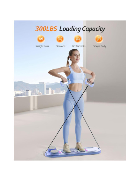 Tabla de Pilates Plegable AddWin 15 en 1 para Entrenamiento en Casa