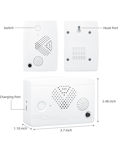 Dispositivo Ultrasónico para Repeler Murciélagos 2PCS - IP44