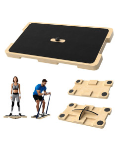 Tabla de Fitness 2 en 1 Qifeila de Madera Antideslizante 60x32cm