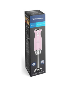 Batidora de Mano Westinghouse WKHB270PK Rosa 5 Velocidades 500W 2