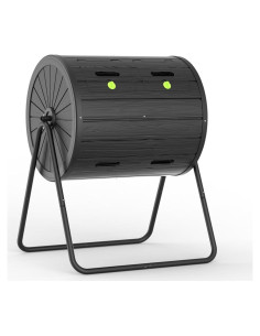 Compostador Rotatorio EasyUp Doble Cámara 141.9L Resistente UV