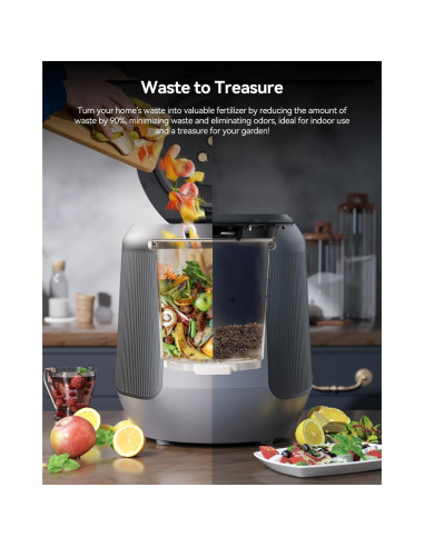 Compostador Eléctrico de Cocina Seyanke P30, 4.2L, Silencioso