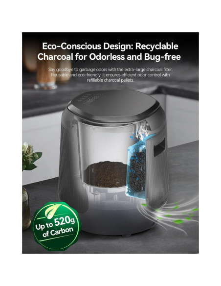 Compostador Eléctrico de Cocina Seyanke P30, 4.2L, Silencioso