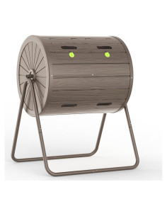 Contenedor de Compost Giratorio DRATO 141.9 Litros Exterior Gris