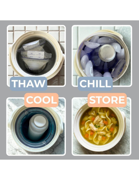 Enfriador Portátil Babytop 2L Acero Inoxidable Pantalla Digital