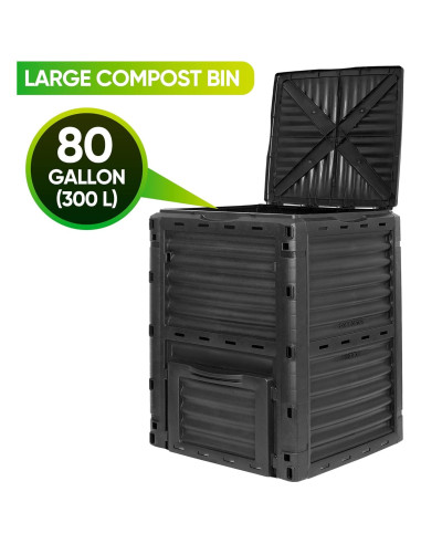 Bin de Compostaje Grande Nova Microdermabrasion 300L Exterior