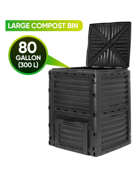 Bin de Compostaje Grande Nova Microdermabrasion 300L Exterior