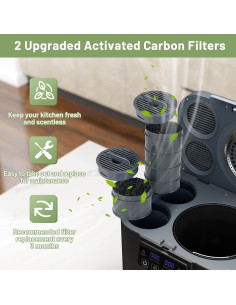 Compostador Eléctrico COSTWAY 4L para Cocina, Auto-Limpieza 2