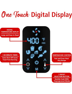 Freidora de Aire Digital Brentwood AF-400DW 4L Blanca 2