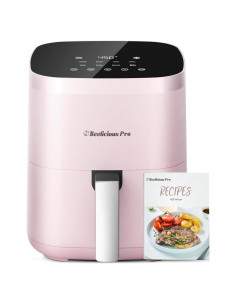 Freidora de Aire Beelicious Pro 4QT Rosa 8-en-1 Digital