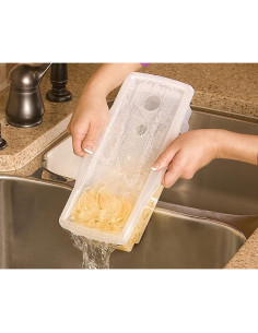 Cocinero de Pasta de Microondas Fasta Pasta Rojo 1.2L 2